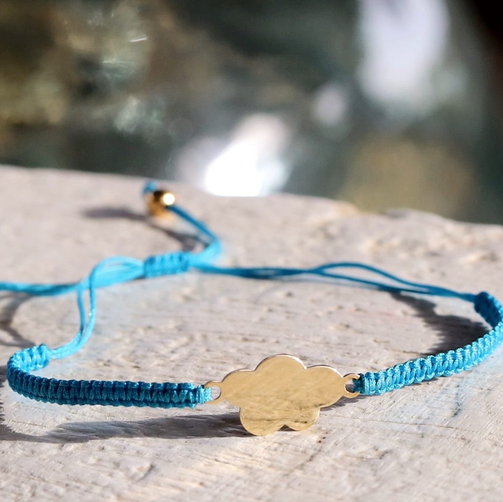 PULSERA AJUSTABLE NUBE AZUL - Imagen 3