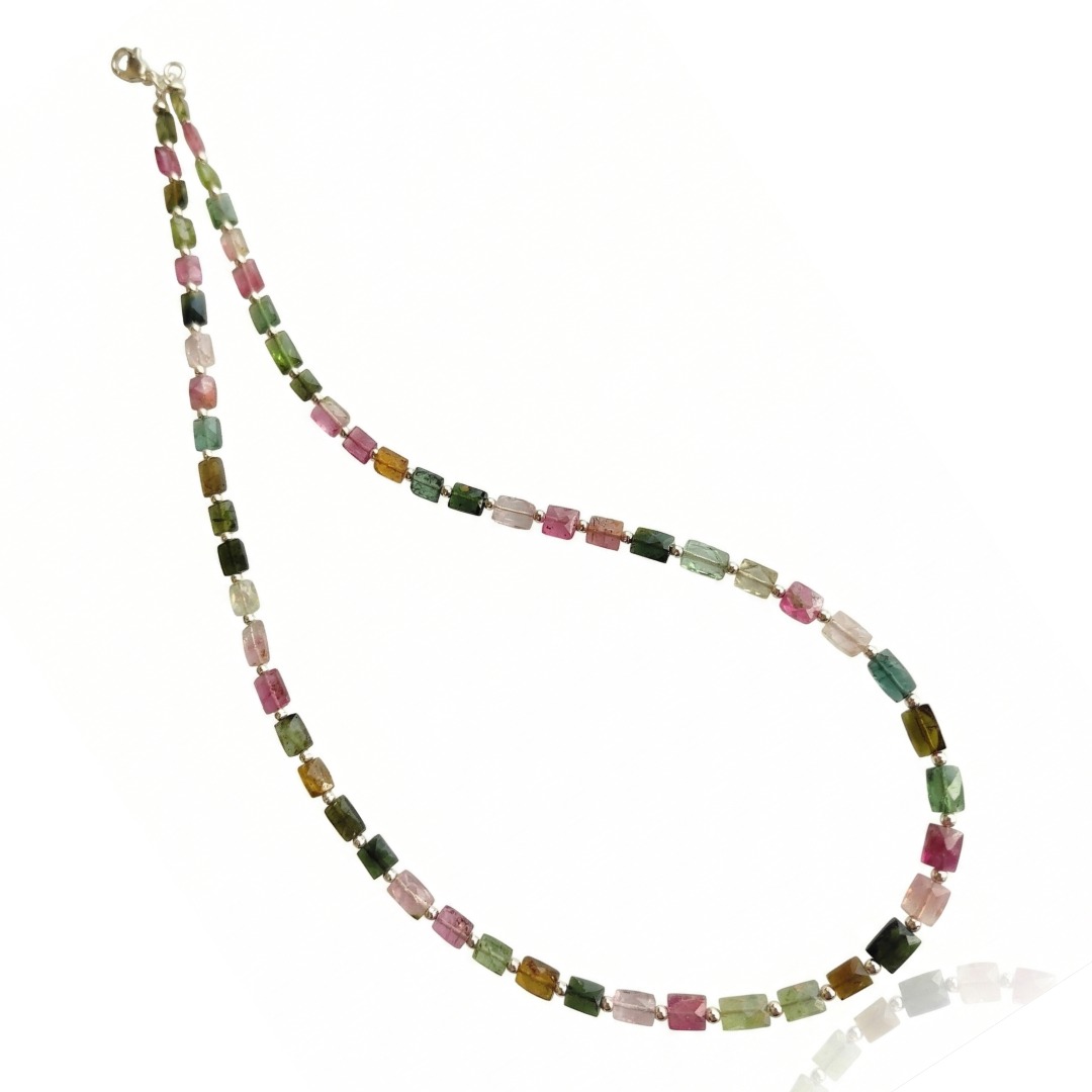 COLLAR TURMALINAS RECTANGULARES FACETADAS
