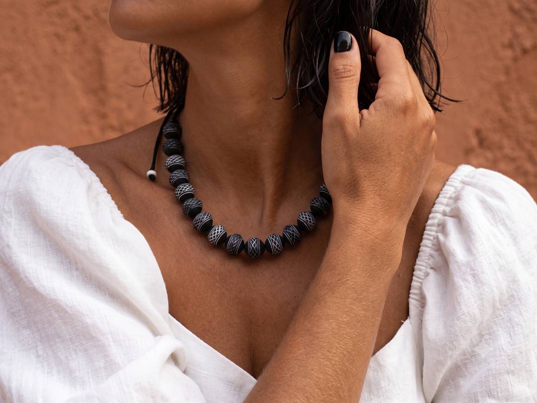 COLLAR ESTILO AFRICANO AJUSTABLE - Imagen 2