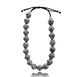 COLLAR ESTÍLO AFRICANO AJUSTABLE EN NEGRO